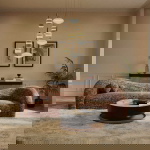 Kare Design Bank Livia 3-Zits Melange Bruin