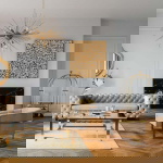Kare Design Wanddecoratie Gold Flower 120x120cm