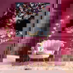 Kare Design Glasschilderij Flower Art Lady 120x120cm