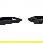 Richmond Dienblad Blane Zwart Croco Set van 2