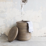 Wasmand Stripe Naturel Extra Groot