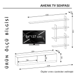 Tv-Meubel Ahenk Melamine Wit