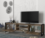 Tv-Meubel Lost Melamine Walnoot Zwart