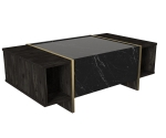 Salontafel Veyron Melamine Zwart Goud