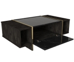 Salontafel Veyron Melamine Zwart Goud