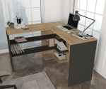 Bureau Stylo Melamine Saffier Antraciet