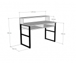 Bureau Kemo Melamine Walnoot