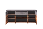 Dressoir Indy HDF Antraciet/Bruin 178cm