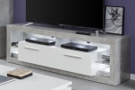 Tv-meubel Rock Melamine Wit/Stone 150cm