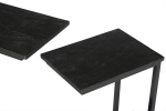 Livingfurn Laptoptafel Jordy Norris Zwart Set van 2