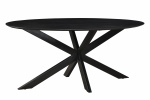 Livingfurn Eetkamertafel Oslo Ovaal Spider Zwart 160cm