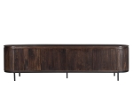 Livingfurn Tv-Meubel Noor Donkerbruin 210cm Mangohout