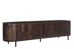 Livingfurn Tv-Meubel Noor Donkerbruin 210cm Mangohout