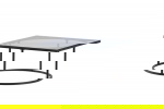 Fjôrd Salontafel Skanör Zwart met Helder Glas