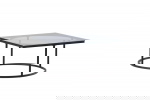Fjôrd Salontafel Skanör Zwart met Helder Glas