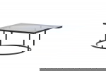 Fjôrd Salontafel Skanör Zwart met Helder Glas