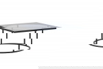 Fjôrd Salontafel Skanör Zwart met Helder Glas
