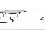 Fjôrd Salontafel Skanör Zwart met Helder Glas