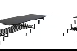 Fjôrd Salontafel Von Zwart Glas Marmer