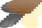 Eettafel Mokka Lichtbruin Ø120cm - Giga Meubel