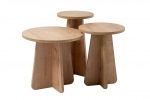 Salontafel Lume Naturel Set van 3