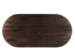 Livingfurn Eettafel Salvator Donkerbruin 300cm Mangohout Ovaal