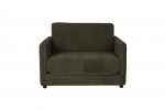 Loveseat Slaapbank Jopie Ribcord Groen - Giga Meubel