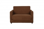 Loveseat Slaapbank Jopie Ribcord Bruin - Giga Meubel