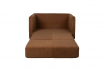 Loveseat Slaapbank Jopie Ribcord Bruin - Giga Meubel