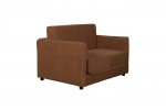 Loveseat Slaapbank Jopie Ribcord Bruin - Giga Meubel