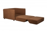 Loveseat Slaapbank Jopie Ribcord Bruin - Giga Meubel