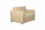 Loveseat Slaapbank Jopie Ribcord Beige - Giga Meubel