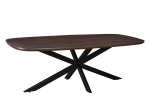 Livingfurn Eettafel Jesper Deens Ovaal Bruin 180cm Mangohout