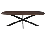 Livingfurn Eettafel Jesper Deens Ovaal Bruin 180cm Mangohout