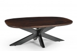 Livingfurn Salontafel Jesper Deens Ovaal Bruin 120cm