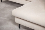 3-Zits Hoekbank Rechts Fjord Beige - Giga Meubel
