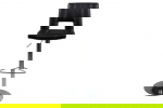 Barkruk Wistad Zwart/Zilver Pu - Giga Living