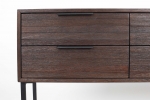 Dressoir Webster Recycled Teak Donkerbruin L - Giga Meubel