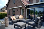 Lesli Living Lounge Hocker Pina Colada Negro