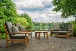 Lesli Living Lounge Table Teak Ø80x40cm