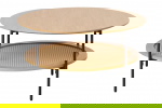 Salontafel Pensacola Naturel Ø80cm - Giga Living