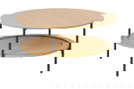 Salontafel Pensacola Naturel Ø80cm - Giga Living