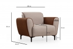 Fauteuil Aren Beige Cinnamon