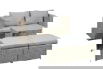 Loungeset Modular Bruin/Beige Set van 5 - Giga Living
