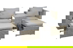 Loungeset Modular Bruin/Beige Set van 5 - Giga Living