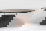 Kare Design Eettafel Benvenuto Uitschuifbaar Ovaal Walnoot 200/250cm