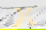 Kare Design Sidetable Gloria Glas/Goud 140cm