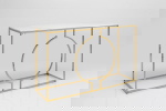 Kare Design Sidetable Miami Loft Wit/Goud 120cm