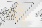 Kare Design Wandspiegel Bubbles Brass 138cm