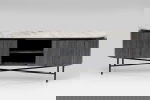 Kare Design Tv-meubel Glenn Wit Marmer/Zwart 150cm
